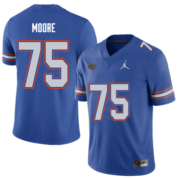 Jordan Brand Men #75 T.J. Moore Florida Gators College Football Jerseys Sale-Royal - Click Image to Close